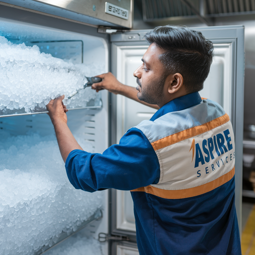 Over Cooling Freezer Repair by Aspire Services technician