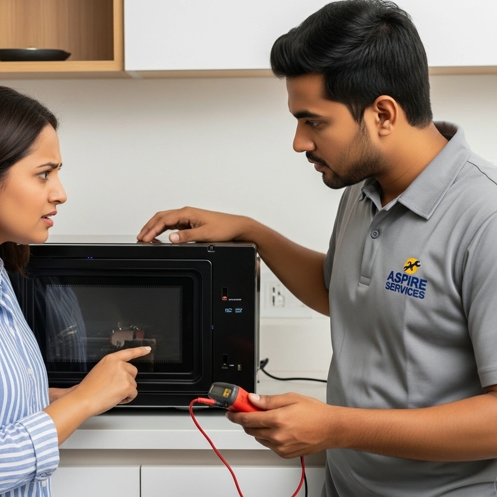 Microwave stops mid cycle