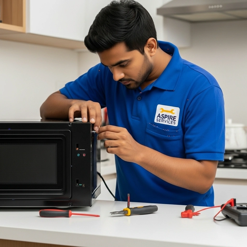 Microwave door no click sound