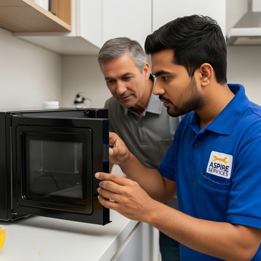 Inspect Microwave Interior